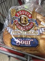 Sugar and nutrients in Boudin bakery