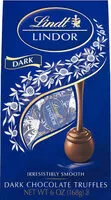 Suhkru kogus sees Lindor dark chocolate truffles