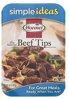 含糖量 Slow simmered beef tips & gravy, beef