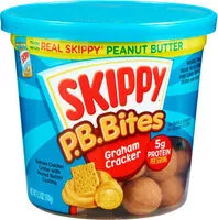 Suhkru kogus sees P b bites graham cracker