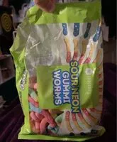 含糖量 Sour Neon Gummy Worms