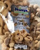 चीनी की मात्रा Cashews