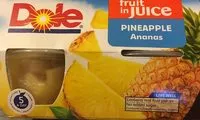İçindeki şeker miktarı Dole Pineapple In Juice