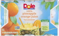 Sokerin määrä sisällä 100% Pineapple Orange Juice