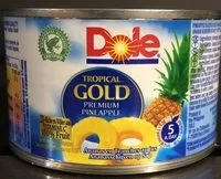 Sokerin määrä sisällä Ananas en tranches au jus