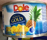 İçindeki şeker miktarı Tropical Gold Premium Pineapple Chunks in Juice