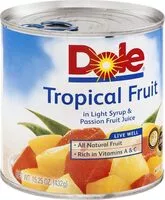 चीनी की मात्रा Tropical fruit in light syryp passionfruit juice