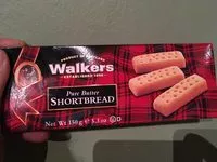 Suhkur ja toitained sees Walkers shortbread inc