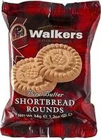 Количество сахара в Walkers pure butter shortbread rounds traditional