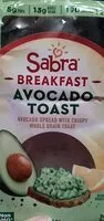 Suhkru kogus sees Sabra Breakfast Avocado Toast