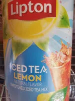 Sokerin määrä sisällä Iced tea mix