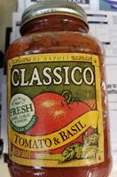चीनी की मात्रा Tomato & basil pasta sauce