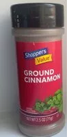 Jumlah gula yang masuk Ground cinnamon