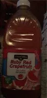 Suhkru kogus sees Ruby red grapefruit juice cocktail from concentrate