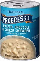 Suhkru kogus sees Gluten free traditional potato broccoli cheese chowder soup