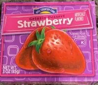 Amount of sugar in Gelatin Dessert Strawberry
