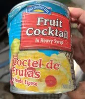 Amount of sugar in Fruit cocktail in heavy syrup