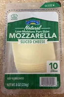 Amount of sugar in Low moisture part skim mozzarella sliced cheese