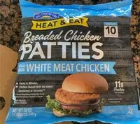 Amount of sugar in breaded chicken patties