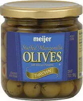 Zuckermenge drin Stuffed Manzanilla Thrown Olives With Minced Pimiento