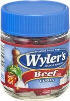 चीनी की मात्रा Wyler's instant bouillon beef cubes