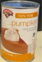 İçindeki şeker miktarı 100% Pure Pumpkin