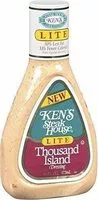 入っている砂糖の量 Kens steakhouse lite thousand island dressing bottles