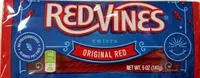 Suhkur ja toitained sees Red vines