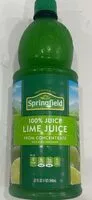 入っている砂糖の量 100% juice lime juice from concentrate