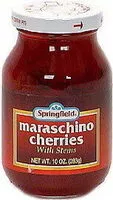 入っている砂糖の量 Maraschino Cherries With Stems