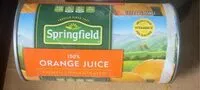 入っている砂糖の量 Orange Juice