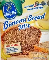 Cantidad de azúcar en Banana Bread Mix