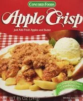 Cantidad de azúcar en Apple crisp mix