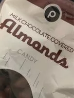 Milk chocolate covered almonds