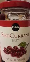 入っている砂糖の量 Currant jelly