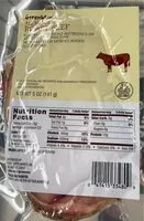 İçindeki şeker miktarı Roast Beef