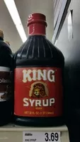 Sugar and nutrients in King syrup