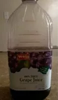 Jumlah gula yang masuk 100% Grape Juice From Concentrate