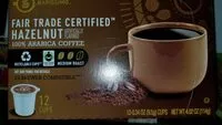 Zuckermenge drin Hazelnut Coffee Pods