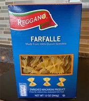 Suhkru kogus sees Reggano enriched macaroni