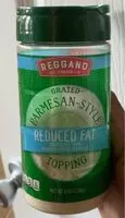 Suhkru kogus sees Reduced Fat Grated Parmesan-Style Topping Cheese