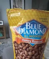 Sokerin määrä sisällä Blue Diamond Honey Roasted Almonds