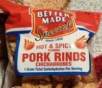 入っている砂糖の量 pork rinds