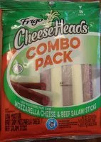 Amount of sugar in CheeseHeads Combo Pack Mozzarella Cheese & Salami Sticks