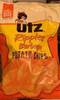 Suhkru kogus sees Utz ripples barbeque potato chips
