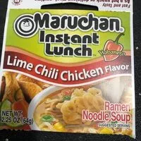 中的糖分和营养成分 Maruchan instant lunch