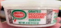 Cantidad de azúcar en Grated pecorino Romano cheese