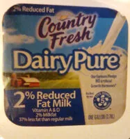 चीनी की मात्रा 2% reduced fat milk
