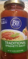 Jumlah gula yang masuk Traditional Spaghetti Sauce