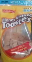 Suhkru kogus sees Honey Graham toasters
